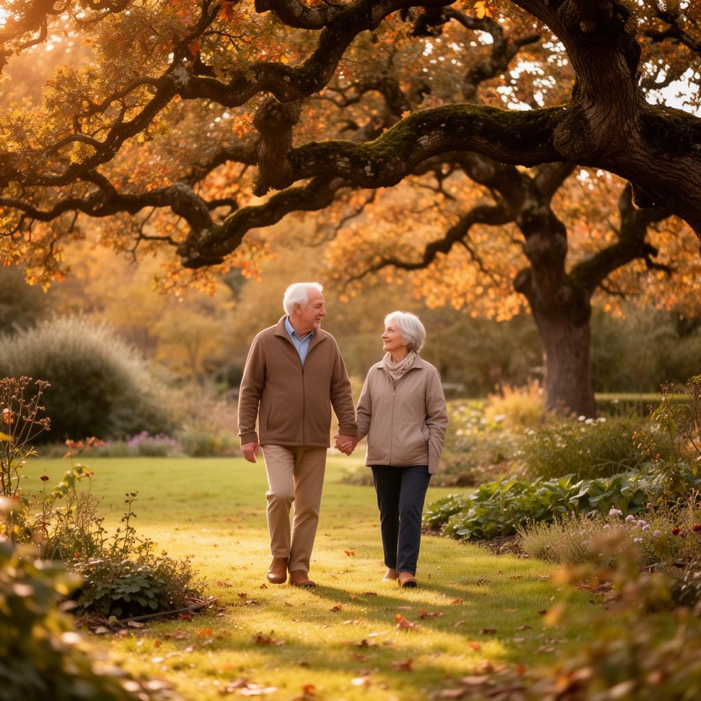 A peaceful garden walk